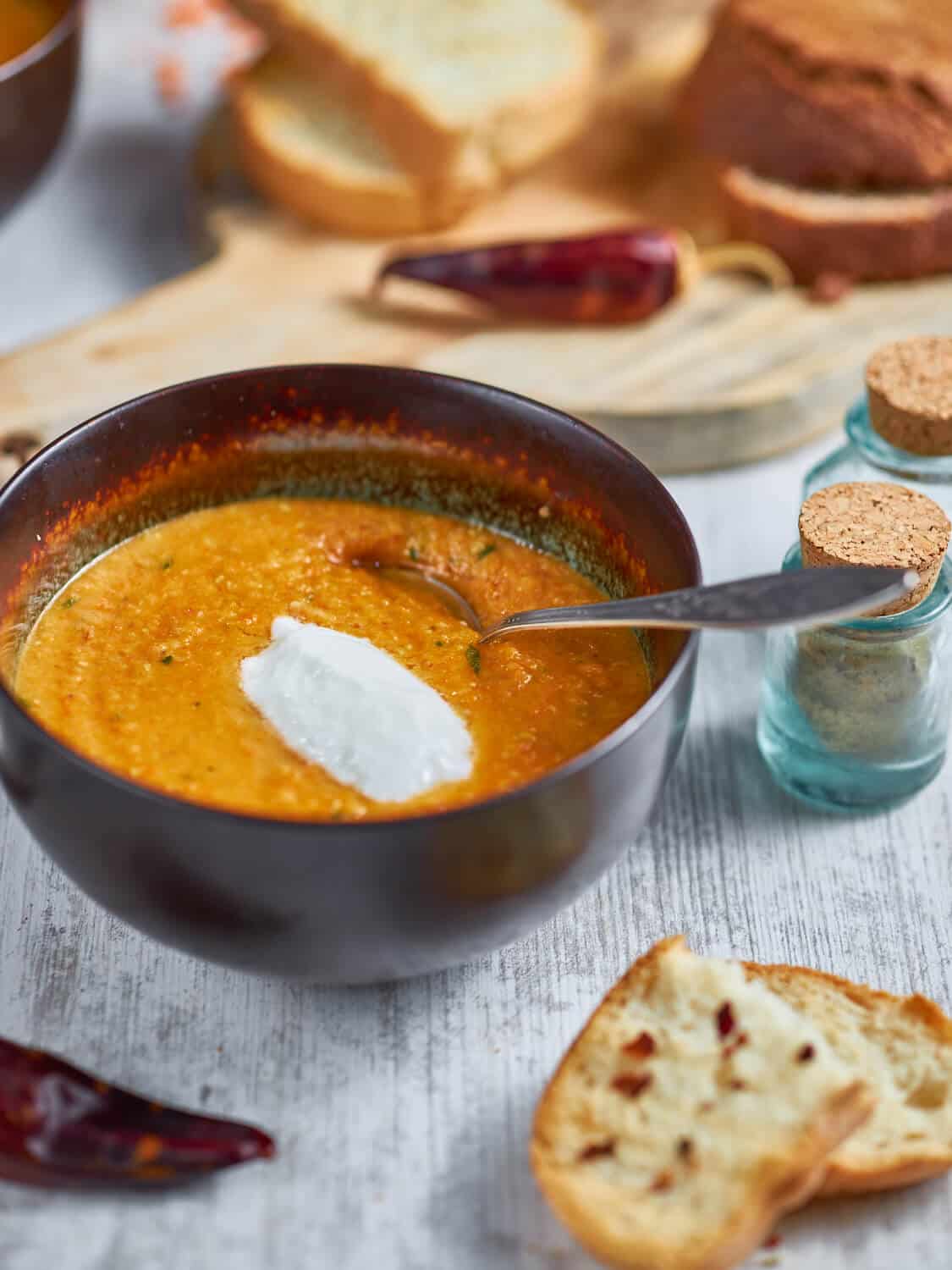 Delicious And Comforting Spiced Carrot Lentil Soup