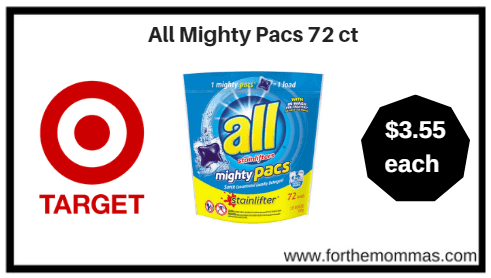 Target: All Mighty Pacs 72 ct ONLY $3.55