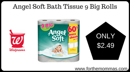 Angel Soft Bath Tissue 9 Big Rolls
