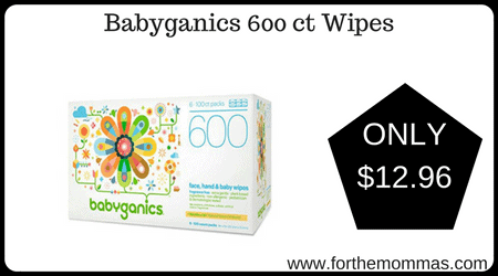 Babyganics 600 ct Wipes