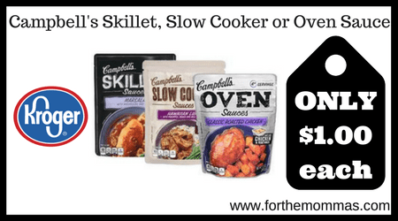 Campbell's Skillet, Slow Cooker or Oven Sauce