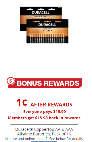 Office Depot/Max: Duracell Batteries ONLY $0.01 for 16 Pack