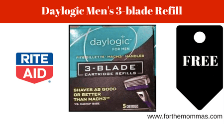 Rite Aid: FREE Daylogic Men’s 3-Blade Refill (Starting 1/28)
