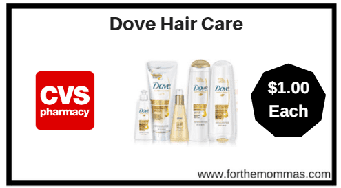 CVS: Dove Hair Care ONLY $1 each Starting 1/28