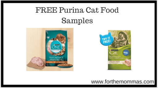 FREE Purina Cat Food Samples