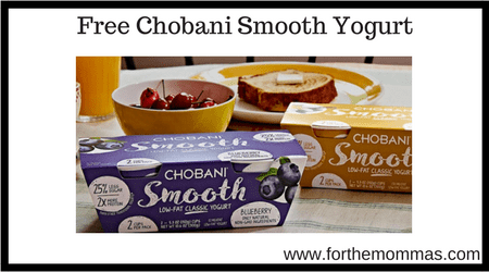 Free Chobani Smooth Yogurt
