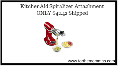KitchenAid Spiralizer Attachment ONLY $42.42 Shipped