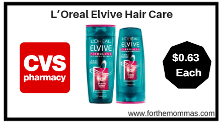 CVS: L’Oreal Elvive Hair Care ONLY $0.63 each starting 1/21