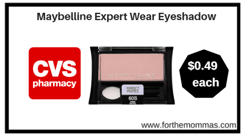 CVS: Maybelline Expert Wear Eyeshadow ONLY $0.49 each starting 1/14