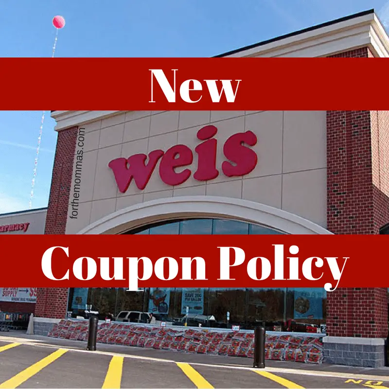 New Weis Markets Coupon Policy Effective 1/11/18