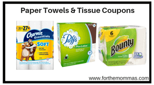 NEW Paper Towels & Tissue Coupons