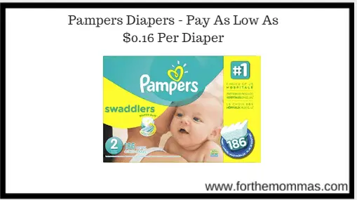 Amazon: Pampers $2 Off Coupon | Pay As Low As $0.16 Per Diaper