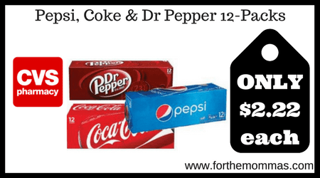 Pepsi, Coke & Dr Pepper 12-Packs