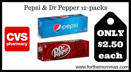 Pepsi & Dr Pepper 12-packs
