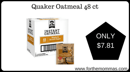 Quaker Oatmeal 48 ct