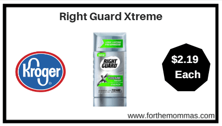 Kroger: Right Guard Xtreme ONLY $2.19