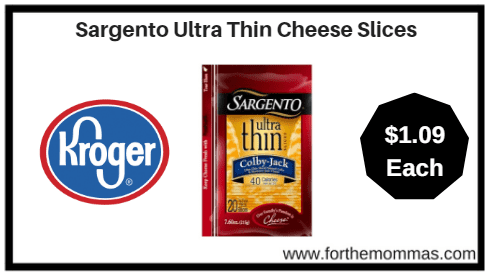 Kroger: Sargento Ultra Thin Cheese Slices ONLY $1.09