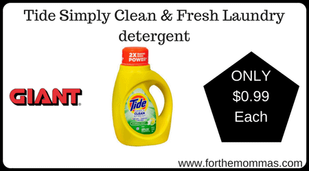 Tide Simply Clean & Fresh Laundry detergent