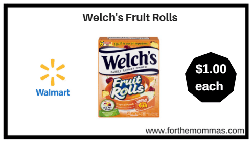 Walmart: Welch's Fruit Rolls ONLY $1.00