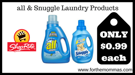 all & Snuggle Laundry Products