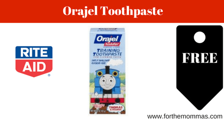 Rite Aid: Orajel Toothpaste FREE!