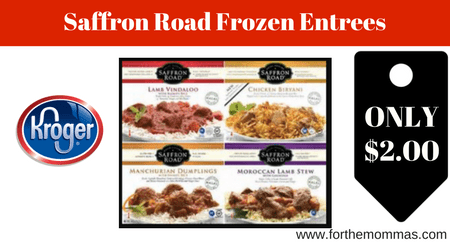Kroger: Saffron Road Frozen Entrees ONLY $2.00