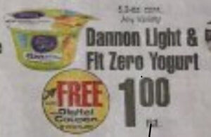 Dannon Light & Fit Zero Yogurt