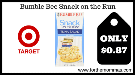 Bumble Bee Snack on the Run