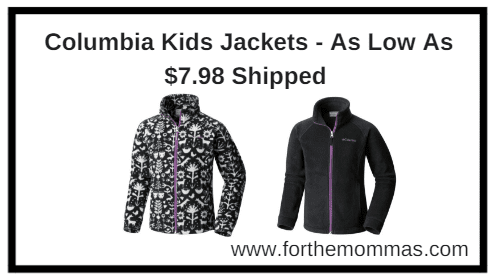 Columbia Kids Jackets - As Low As $7.98 Shipped 