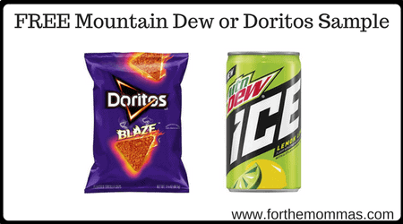 FREE Mountain Dew or Doritos Sample
