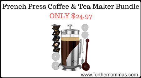 French Press Coffee & Tea Maker Bundle (1)