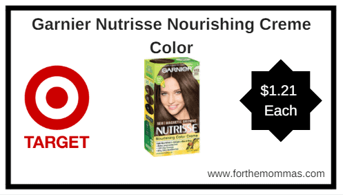 Target: Garnier Nutrisse Nourishing Creme Color $1.21