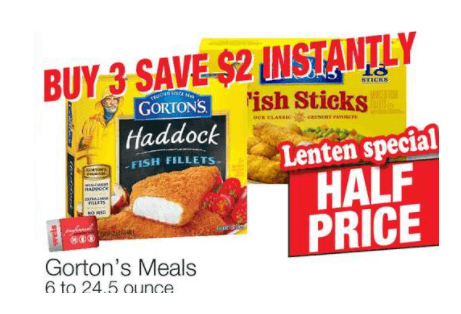  Gorton Frozen Seafood Instant Savings Deal