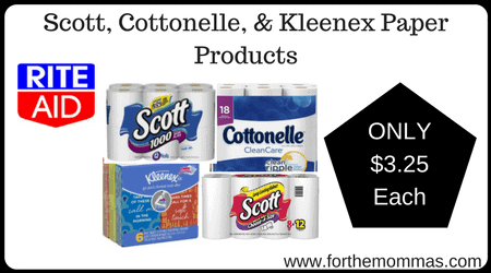 Scott, Cottonelle, & Kleenex Paper Products