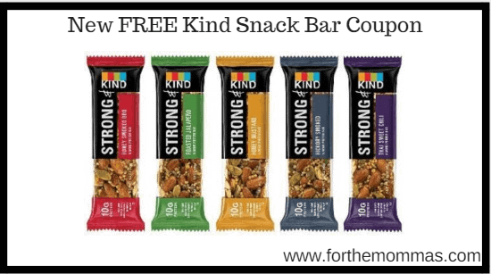 New FREE Kind Snack Bar Coupon