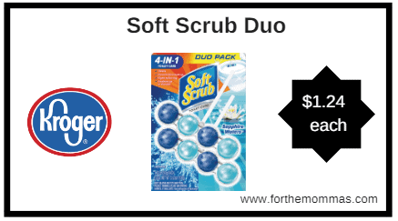 Kroger: Soft scrub duo ONLY $1.24