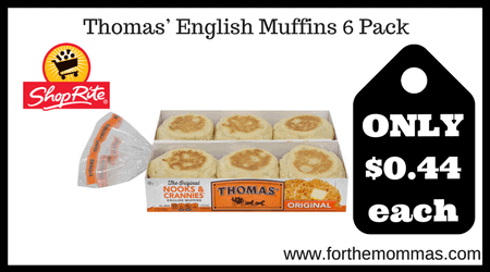 Thomas’ English Muffins 6 Pack