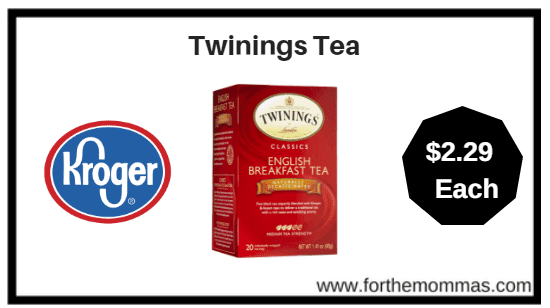 Kroger: Twinings Tea ONLY $2.29