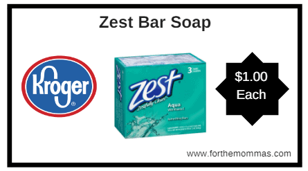 Kroger: Zest Bar Soap ONLY $1.00