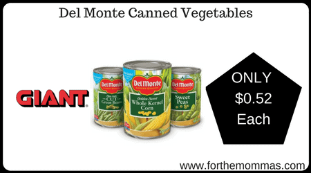 Del Monte Canned Vegetables