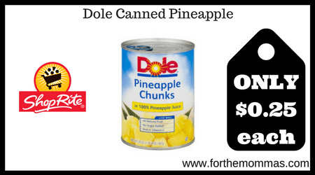 Dole Canned Pineapple 