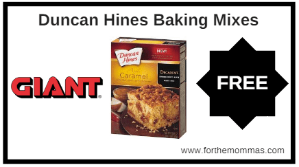 Giant: 5 FREE Duncan Hines Baking Mixes Starting 3/30