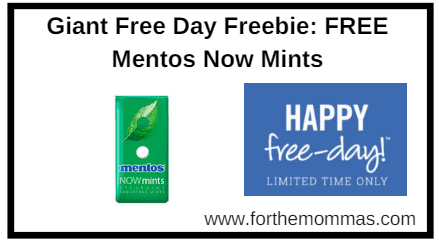 Giant Free Day Freebie: FREE Mentos Now Mints