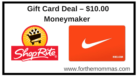 ShopRite: Gift Card Deal – $10.00 Moneymaker Starting 4/1!
