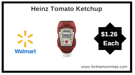 Walmart: Heinz Tomato Ketchup $1.26