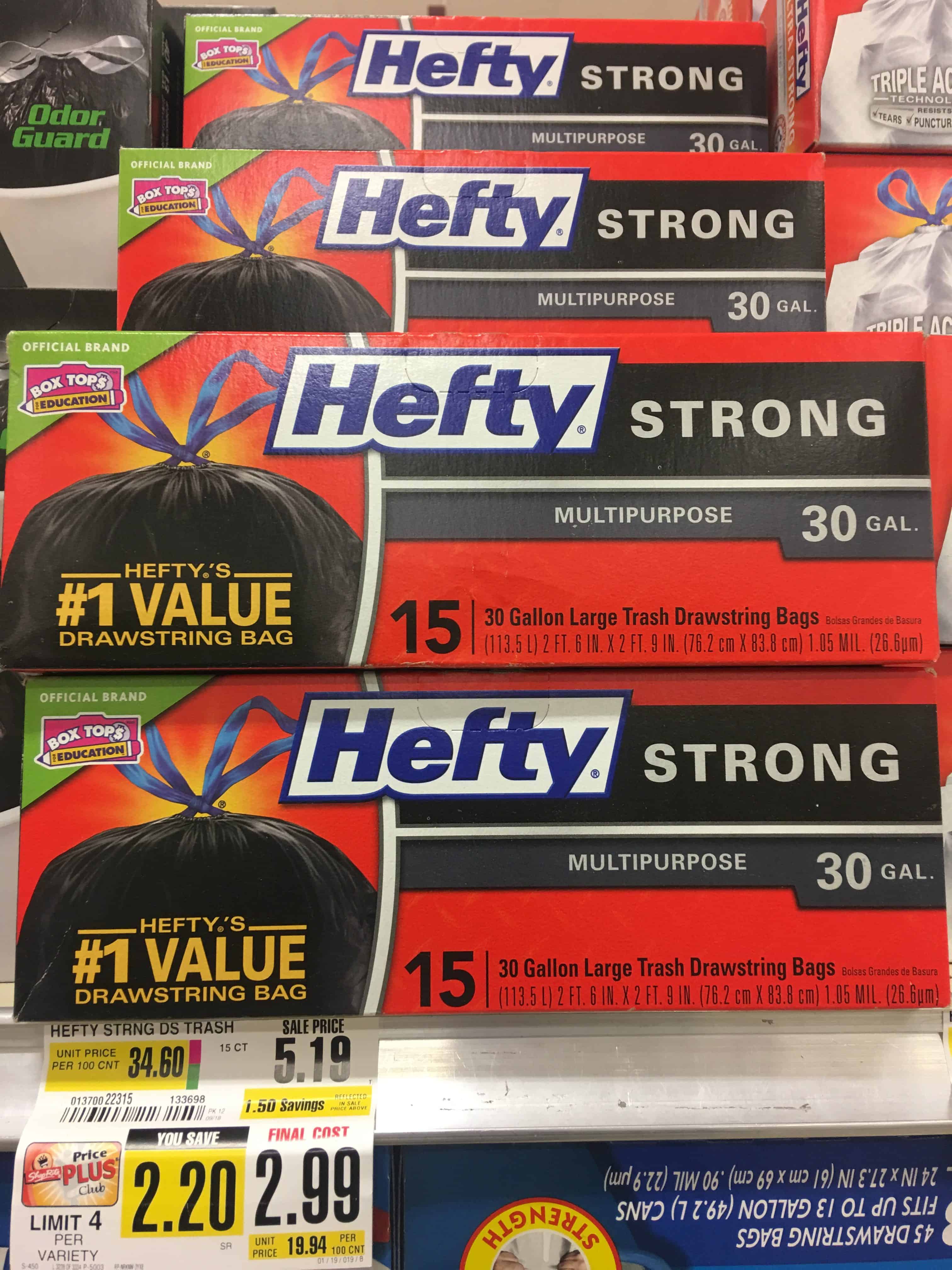 ShopRite: Hefty Trash Bags ONLY $0.99 Thru 3/24!