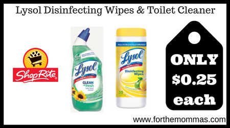 Lysol Disinfecting Wipes & Toilet Cleaner