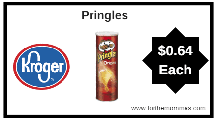 Kroger Mega Sale: Pringles ONLY $0.64 (Reg $1.39)