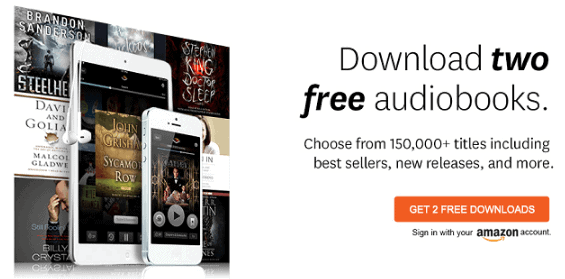 Sign up for Audible FREE for 1 Month + 2 Free Books