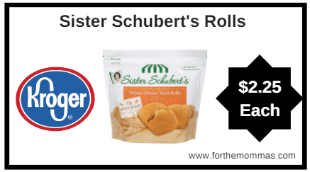 Kroger: Sister Schubert Rolls ONLY $2.25 {Reg $3.29}